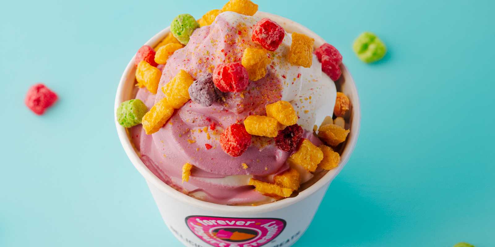 Cereal topped yogurt